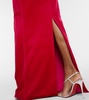 Bernadette strapless velvet gown