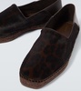 Leopard-printed espadrilles