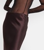 Satin maxi skirt 