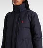 Hooded down coat