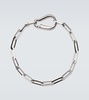 Carabiner sterling silver chain bracelet