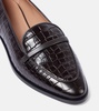 Barry embossed leather loafers