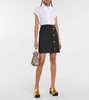 Asymmetric A-line miniskirt