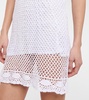 Elizabeth cotton crocheted minidress