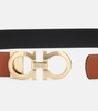 Gancini reversible leather belt