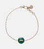 Pom Pom Dot 18kt rose gold chain bracelet with gemstones