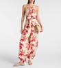 Cristina floral linen jumpsuit