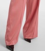 Edia high-rise satin wide-leg pants