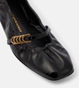 Modern Ease leather ballet flats