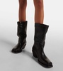 Ademe leather cowboy boots