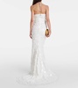 Bridal sequined halterneck tulle gown