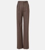 Chad virgin wool wide-leg pants