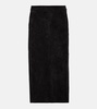 Taylor suede midi skirt