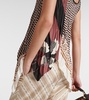 Printed draped tank top