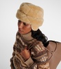 Maggie quilted shearling hat