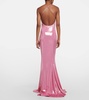 Fishtail metallic gown