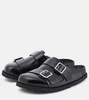 222 West patent leather clogs