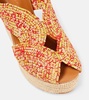 Dolce raffia platform sandals