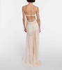 Bridal silk chiffon gown