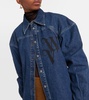 Logo denim shirt