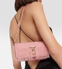 Avenue Mini embellished satin shoulder bag