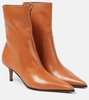 Ashley leather ankle boots