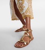 Zimmermann Bay metallic leather sandals