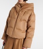 The Cube Dalia camel hair puffer jacket