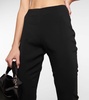 High-rise flared pants