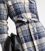 Checked cotton shirt dress