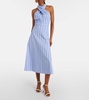 Baylee striped poplin midi dress