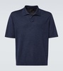 Cool silk, cashmere, and linen polo shirt