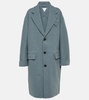 Single-breasted cashmere coat