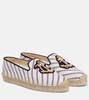 Loudmer Donna striped canvas espadrilles