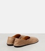 Canal leather flats