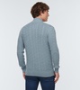 Cable-knit cashmere cardigan