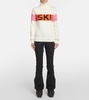 Colorblocked wool turtleneck sweater