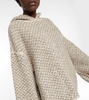 Monte Bianco hooded cashmere poncho