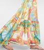 Printed silk maxi dress