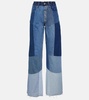 Regenerated wide-leg jeans