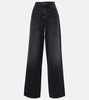 Trompe l'oeil wide-leg jeans