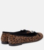 Veralli leopard-print suede ballet flats