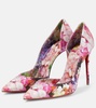 Iriza 100 floral crepe satin pumps