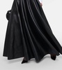 Grace flared faux leather maxi skirt