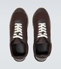 Owen Runner leather-trimmed sneakers