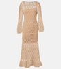 Bianca cotton crochet maxi dress