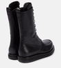 Patty leather combat boots