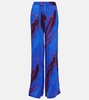 Printed wide-leg pants