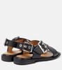 Faux leather Mary Jane sandals