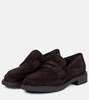 Harris shearling-lined suede loafers